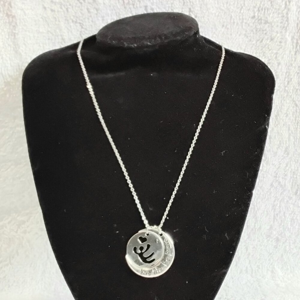 BNWOT 3/$25 Florence Scovel Love Life be Brave 18" Chain/Charm Fashion Jewelry!!